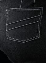 Jeans med croppad linning 