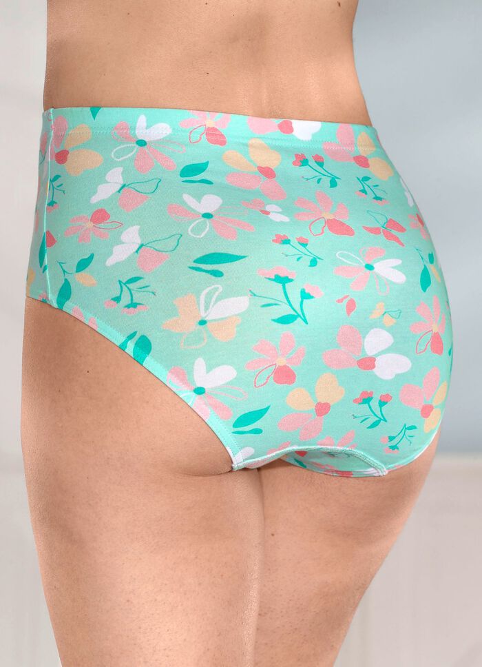 Fyrapack trosor med f&auml;rgkoordinerad blommig design 