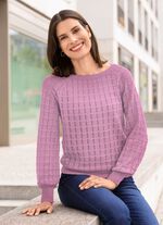 Tr&ouml;ja med raglan&auml;rmar i l&auml;tt ballongform FLIEDER