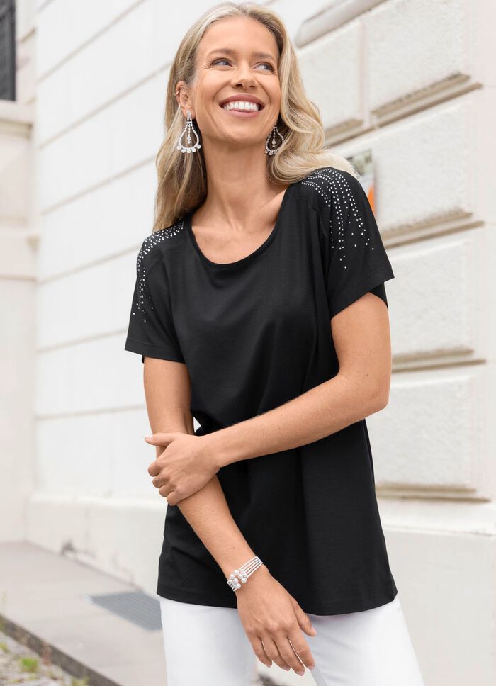 5-radigt strassarmband 