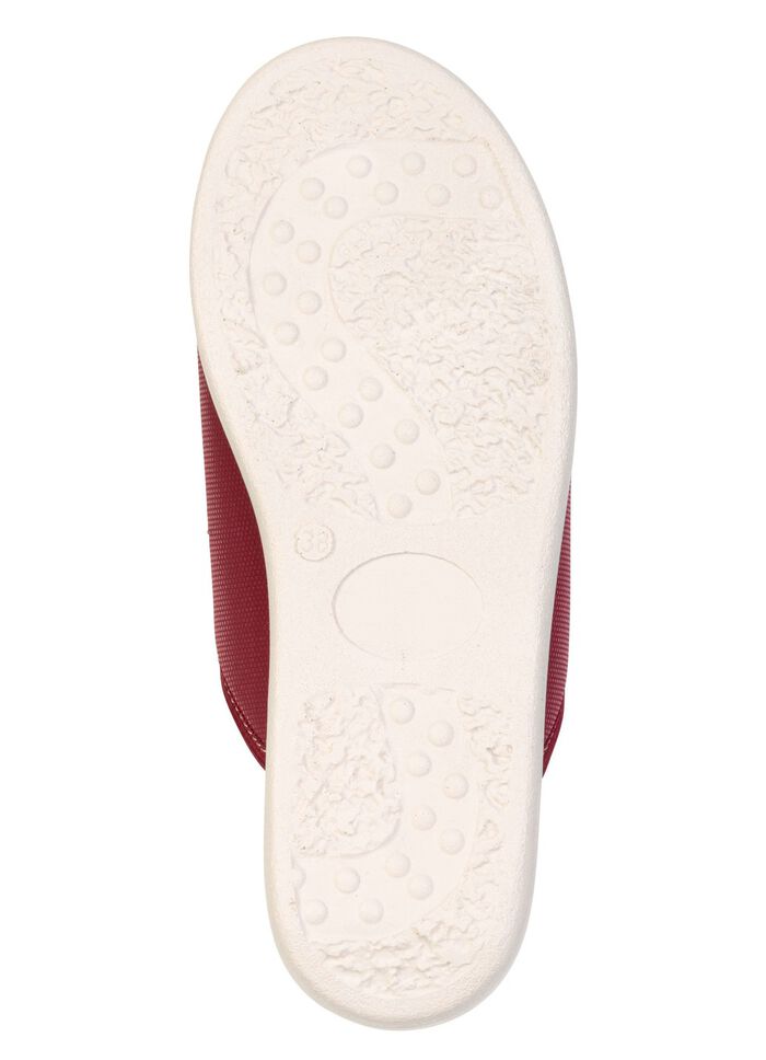 Bekv&auml;ma damtofflor, bredd H, med kardborreband BORDEAUX