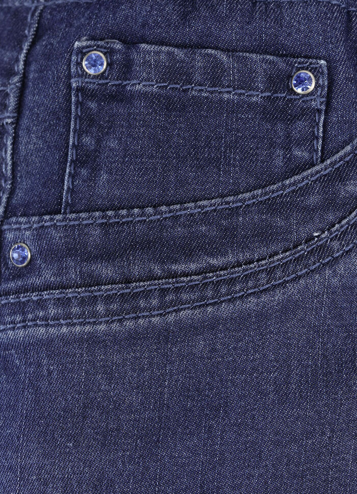 Kjol i rakt snitt JEANSBLAU