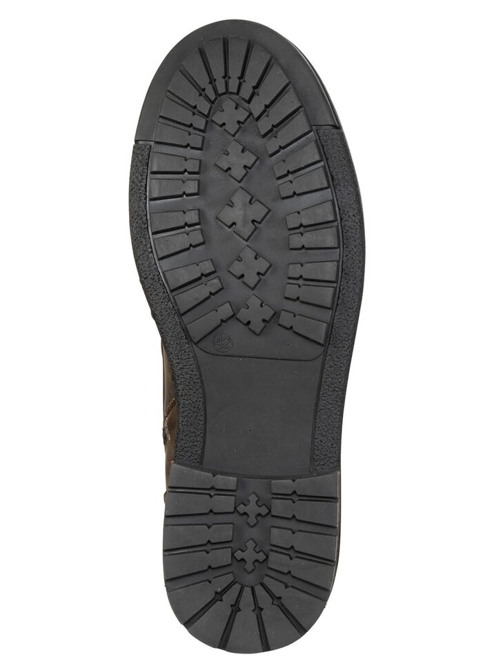 GINO GALANTE, klassiska herrst&ouml;vlar med dragkedja TOBAKSBRUN