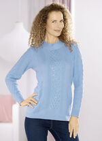 Jumper med elegant ädelstensutsmyckning 