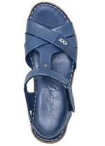 Andrea Conti barsandal gjord av nappaläder i kohud JEANS