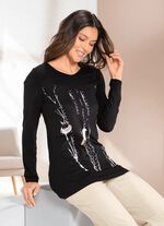 Skjorta med placerat tryck 