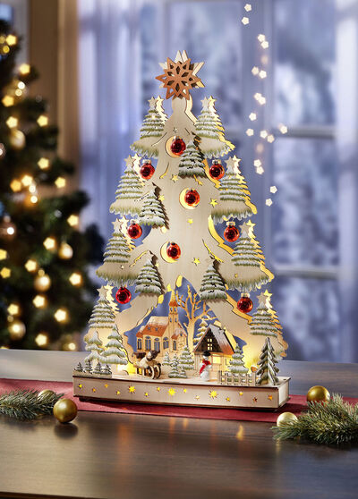 Atmosfärisk ljusbåge av trä 