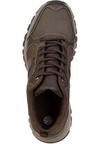 Andningsbara herrskor med sn&ouml;rning och klimatmembran DUNKELBRAUN