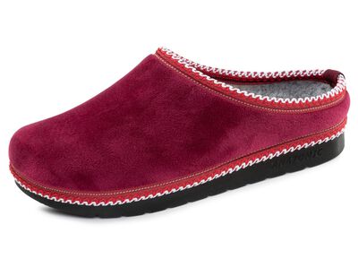 Laurina, klassiska damtofflor, bredd G, med m&ouml;nstrad kant 