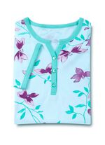 Tv&aring;pack nattlinnen, kn&auml;l&aring;nga med knappsl&aring; och korta &auml;rmar 