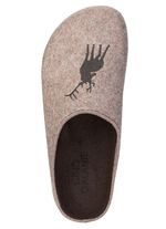 GINO GALANTE, trendiga herrtofflor, bredd H, med hjortbroderi 