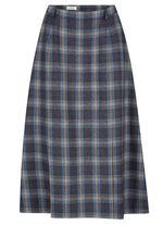 Kjol med distinkt rutig design 