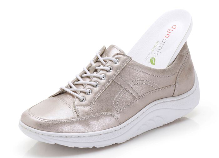 Waldl&auml;ufer, bekv&auml;ma damskor med sn&ouml;rning, bredd H, sula med rullfunktion 