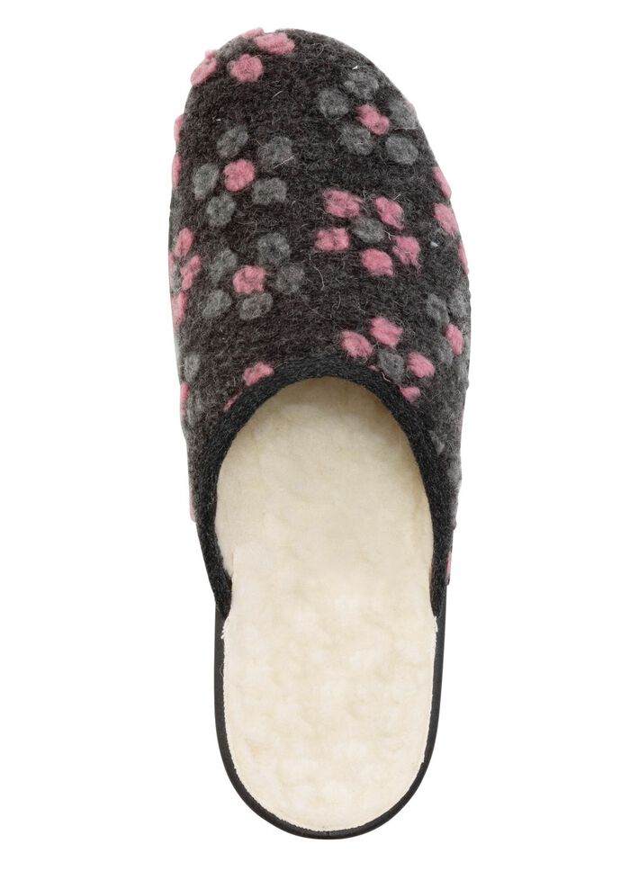 Tofflor med blomm&ouml;nster 