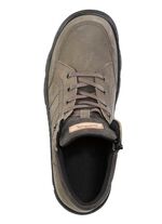 K&auml;nga med sn&ouml;rning i nubuck och mockal&auml;der KHAKI