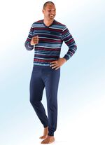 Tv&aring;pack pyjamas med V-ringning och muddar 