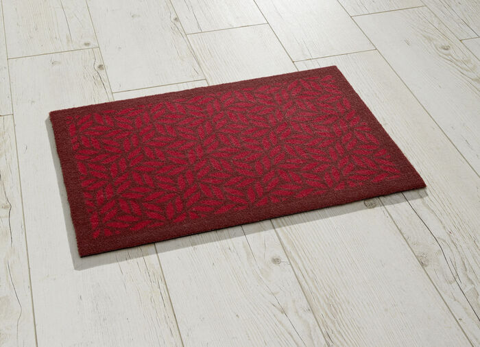 Dörrmatta med latexbaksida RÖD