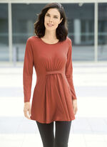 Tunika i lätt utsvängd form i 2 färger TERRAKOTTA