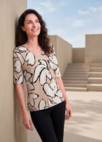 Skjorta med V-ringning 