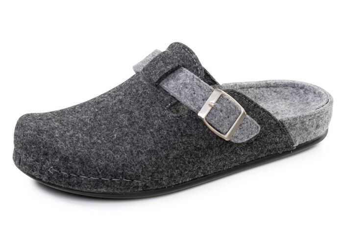 Klassiska herrtofflor, tillverkade av ullfilt 