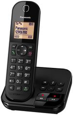 Panasonic telefon med stor knapp med telefonsvarare SVART