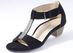 Andrea Conti, eleganta damsandaler med kardborreband, 