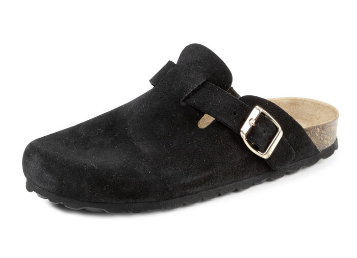 ELENA EDEN träsko med justerbart spänne SVART