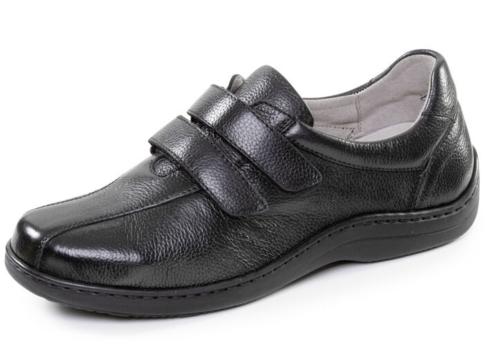 ELENA EDEN, bekv&auml;ma damtofflor, bredd H, med uttagbar fotb&auml;dd SCHWARZ