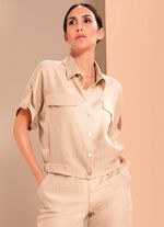 Blazer med skjortkrage 