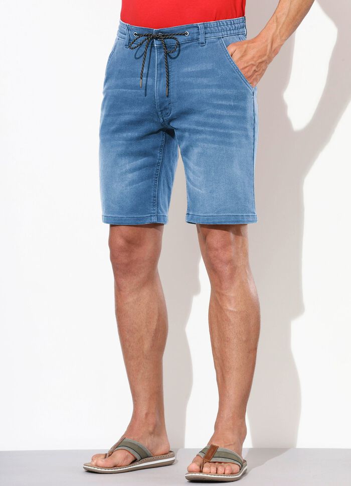 Casual denim bermudashorts i 3 f&auml;rger 