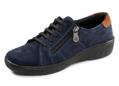 ELENA EDEN, bekv&auml;ma damskor med sn&ouml;rning, vidd G, med uttagbar fotb&auml;dd 