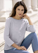 Pullover med grafisk struktur, 