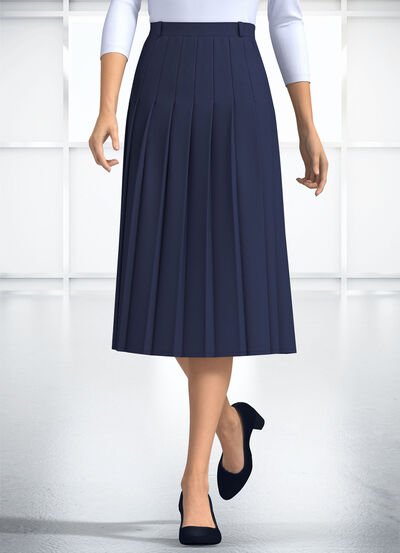 Kjol med veck runtom 