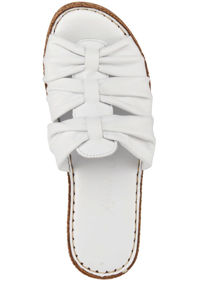 Andrea Conti r&ouml;rbandsmulor gjorda av nappal&auml;der VIT