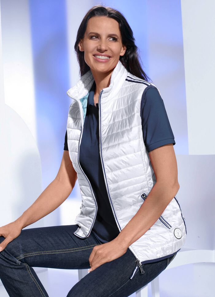 Funktionsväst med kontrastpiping NATURVIT