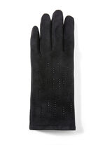 Handske med eleganta, gnistrande glitterapplikationer, 