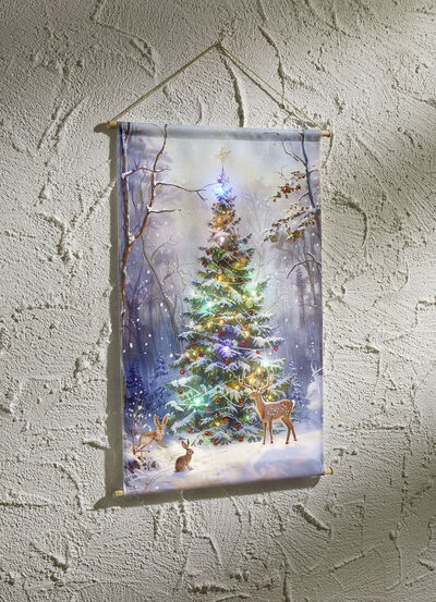 Upplyst v&auml;ggm&aring;lning 