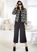 Culottes med veckade veck, 