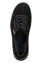 ELENA EDEN, bekväma damskor med snörning, bredd H, med uttagbar fotbädd SVART