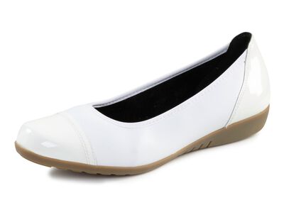 ELENA EDEN, klassiska damballerinor, vidd G, med uttagbar fotb&auml;dd 