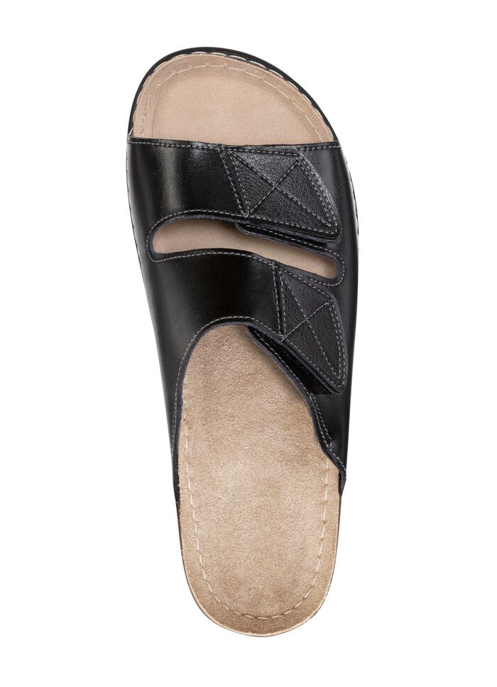 Mulor med kardborreband SCHWARZ