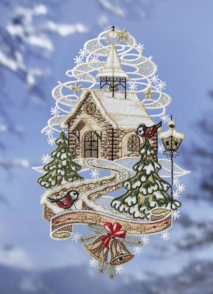 Fönsterbildskapell av äkta Plauenspets