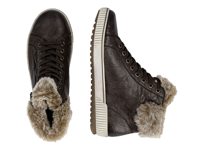 Remonte, fodrade damstövlar, vinterskor, vidd G, med uttagbar fotbädd DUNKELBRAUN