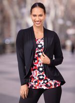 Skjorta i rundad jacklook 