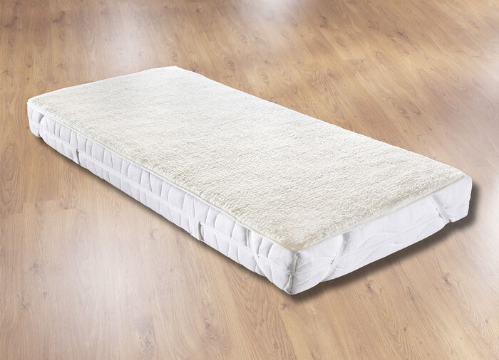 Övermadrass med sherpa teddy plysch för mysiga, varma nätter 