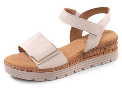 Gabor, moderiktiga damsandaler, vidd G, med res&aring;rband 