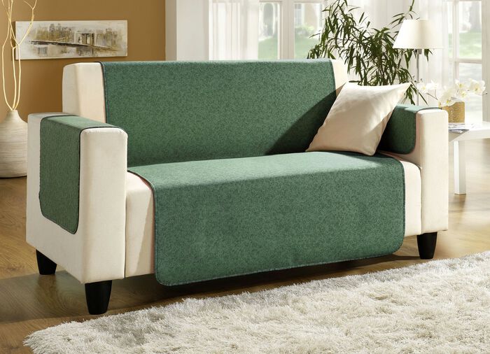 Fåtölj, soffa och armstödsskydd med bandkant GRAN