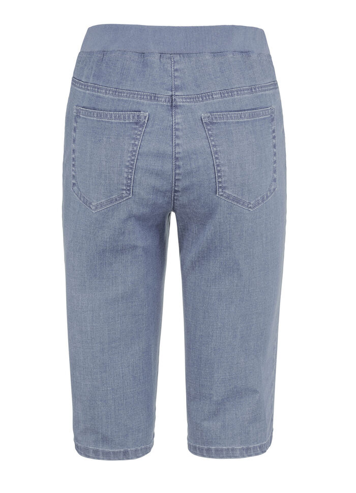 Bermudashorts med jersey midjeband LJUSBL&Aring;