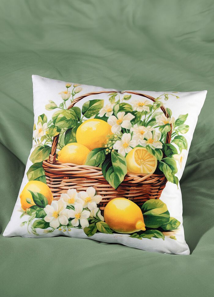 Lemon kuddfodral med dragkedja 