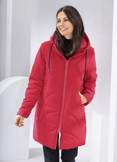 Kort kappa med 2-vägs dragkedja  Kort kappa med 2-vägs dragkedja